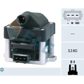 Kuva Sytytyspuola AUDI, OPEL, SEAT, SKODA, VW OE 004 028 149, 050 014, 016