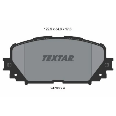 Kuva TEXTAR 2470801 Jarrupalat Ei kulumisenilmaisimelle TOYOTA: Yaris II Hatchback, III Verso S