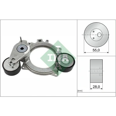 Kuva INA 534 0936 10 Hihnankiristin AUDI: A4 B9 Avant