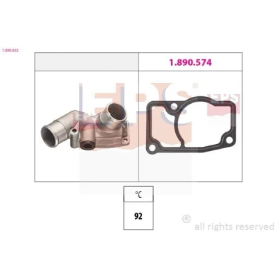 Kuva EPS 1.880.832 Termostaatti 92 Made in Italy OE Equivalent OPEL: Astra G CC, Caravan, Zafira A
