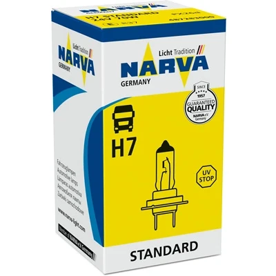 Kuva NARVA 487283000 Polttimo, kaukovalo H7 24V 70W Halogeeni MERCEDES BENZ: ATEGO