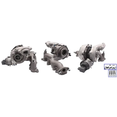 Kuva TURBO MOTOR PA53039700207 Turboahdin Pakokaasuahdin, lineaarinen asentoanturi (LPS) Tiivisteillä VOLKSWAGEN: Passat B6 Variant, Golf 6