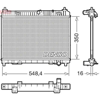 Kuva DENSO DRM10113 Jäähdytin 350 564 16