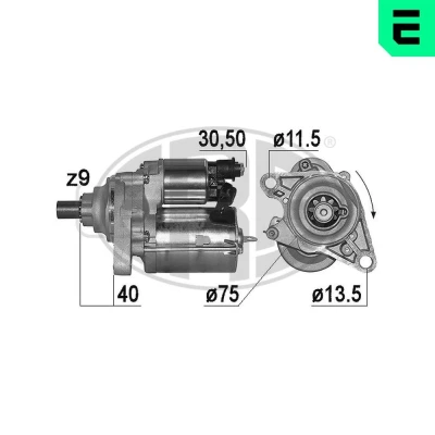 Kuva ERA 221006A Starttimoottori 12 1,6 9 HONDA: HR V I