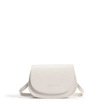 Kuva Isabel Bernard Leather Cream Crossbody Bag Women 17cm Montmartre IB21118
