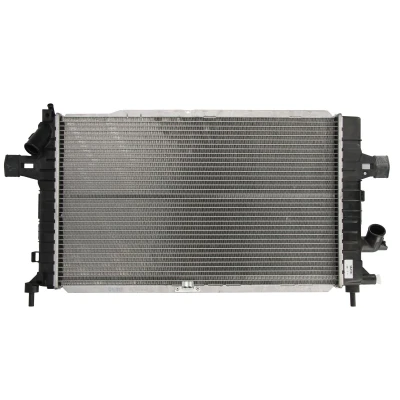 Kuva NRF EASY FIT 53415 Jäähdytin Alumiini 599 368 26 Kumihylsyllä Jäähdytysrivat juotetut OPEL: Zafira B, Astra H GTC, Caravan