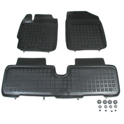 Kuva REZAW PLAST 201409 Lattiamattosetti Kumi Edessä ja takana Musta TOYOTA: Yaris III Hatchback, II Hatchback