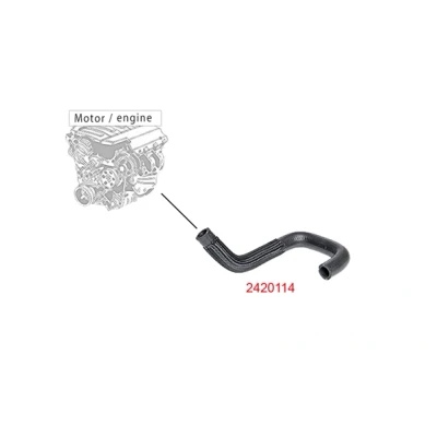 Kuva METZGER 2420114 Jäähdyttimen Letku EPDM (eteenipropeeni dieeni kumi) FORD: Focus 2 Kombi, Mk1 Hatchback, Farmari