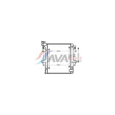 Kuva Jäähdytin,moottorin jäähdytys AVA QUALITY COOLING MTA2202