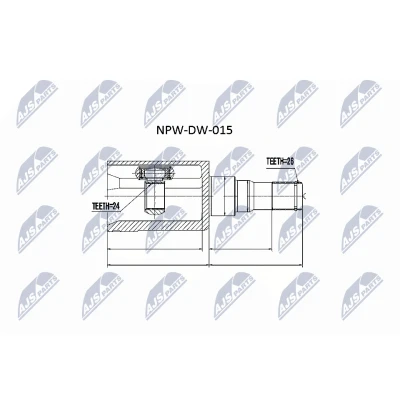 Kuva NTY NPW DW 015 Vetonivel MITSUBISHI: L200 III Pick up