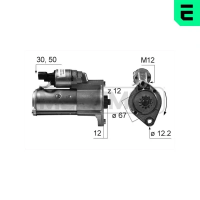 Kuva ERA 220521A Starttimoottori 12 2,2 MERCEDES BENZ: Sprinter 3.5 T Van, Bussi, 3 VOLKSWAGEN: Crafter 30 35 Bussi