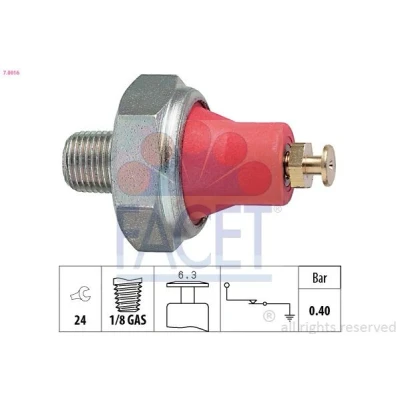 Kuva FACET 7.0016 Öljynpaineanturi 1/8 GAS Made in Italy OE Equivalent TOYOTA: Carina E Sedan, Hatchback, Land Cruiser Prado 70 SUV