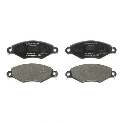 Kuva BOSCH 0 986 424 453 Jarrupalat Low Metallic Huudonvaimennuspellillä PEUGEOT: 306 Hatchback