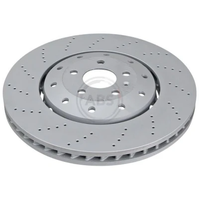Kuva A.B.S. jarrulevy AUDI: A6 C7 Avant, A7 Sportback 390mm 36mm 5 aukko 112mm Tuuletettu, kaksiosainen pinnoitettu 18614 4G0615301AH,4G0615301E