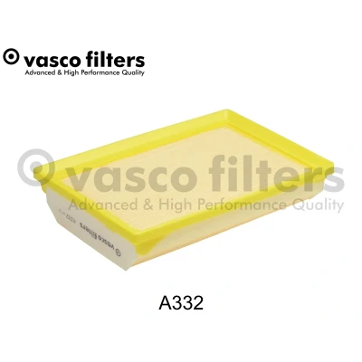 Kuva DAVID VASCO A332 Ilmansuodatin 50mm 175mm 247mm suorakulmainen (rectangular) Suodatinpanos sisäänrakennetulla säleiköllä FIAT: Tipo Farmari