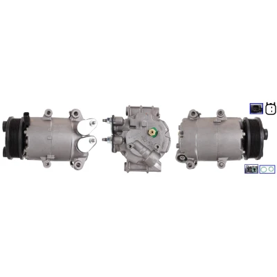 Kuva LUCAS ACP01038 Ilmastoinnin Kompressori PAG 46 R 134a Tiivisteillä FORD: FIESTA 6