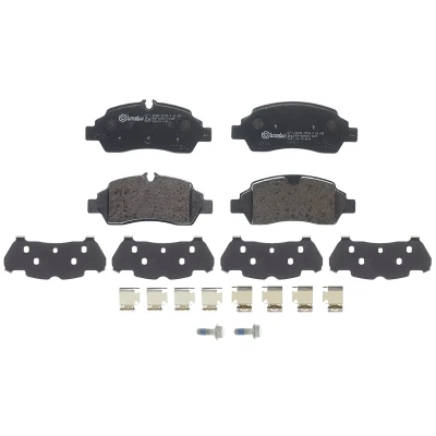 Kuva BREMBO P 24 209 Jarrupalat Kulumisenilmaisemelle Huudonvaimennuspellillä, Jarrusatulan ruuveilla Ilman tarvikkeita FORD: Transit V363 Van