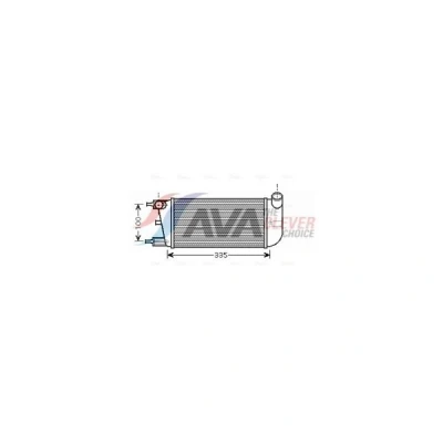 Kuva PRASCO FTA4352 Välijäähdytin FIAT: 500 Hatchback