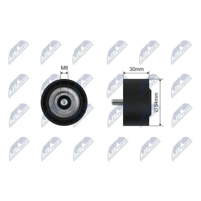 Kuva Kiristysrulla, moniurahihna CHRYSLER, JEEP, MERCEDES BENZ OE 0 5175 589AA, 589AB, 6 8018 072AA