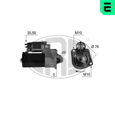 Kuva ERA 220412A Starttimoottori 12 1,4 9 VOLVO: V50, S40 II, FORD: Focus 2