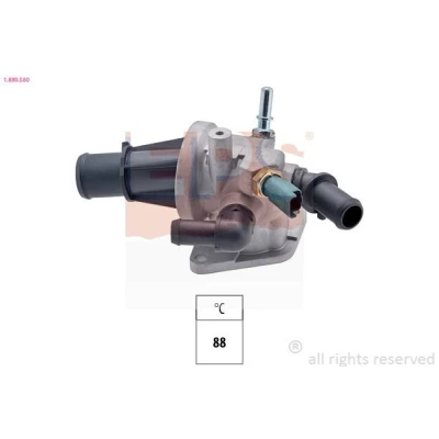 Kuva EPS 1.880.580 Termostaatti 88 Made in Italy OE Equivalent Tiivisteillä FIAT: Punto II Hatchback, Siena, 500 Hatchback