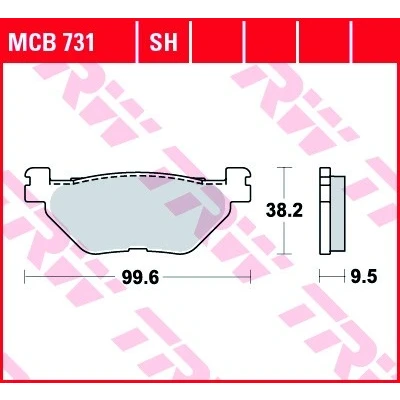 Kuva TRW Sinter Street MCB731SH Jarrupalat