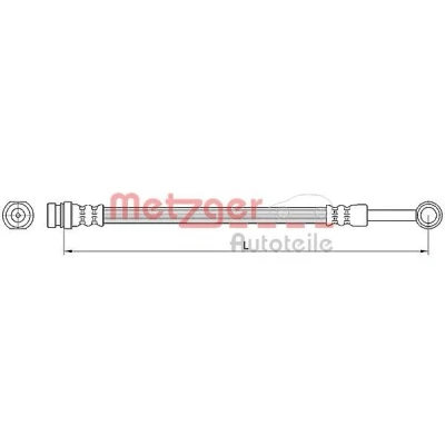 Kuva METZGER 4110564 Jarruletku 259 M10 x 1 HYUNDAI: Terracan