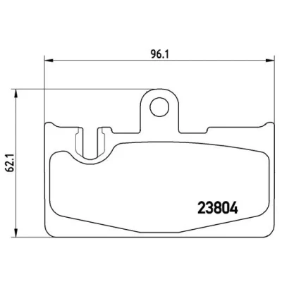 Kuva BREMBO P 83 059 Jarrupalat Kulumisenilmaisemelle Ilman tarvikkeita LEXUS: LS III
