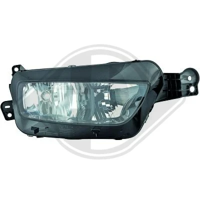 Kuva DIEDERICHS 4073683 Ajovaloumpio Vasen H7/H7 Priority Parts Valokorkeussäätimen moottorilla