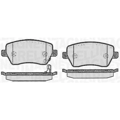 Kuva MAGNETI MARELLI 363916060353 Jarrupalat akustisella kulumavaroittimella NISSAN: MICRA 4, SUZUKI: SWIFT 3