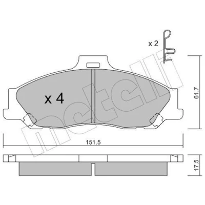 Kuva Jarrupalasarja, levyjarru METELLI 22 0479 0