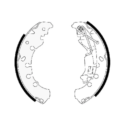 Kuva TEXTAR 91065300 Jarrukengät 203,2 38 Seisontajarrukahvalla FIAT: Punto II Hatchback, Panda Grande Hatchback