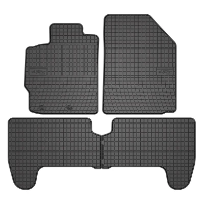 Kuva FROGUM 0803 Lattiamattosetti Kumi Edessä ja takana 4 musta Räätälöity TOYOTA: Yaris II Hatchback