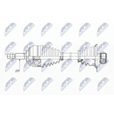 Kuva Vetoakseli RENAULT ESPACE IV (jk0/1_), Etuakseli, vasen OE 7711135403, 8200226056, 8200228393