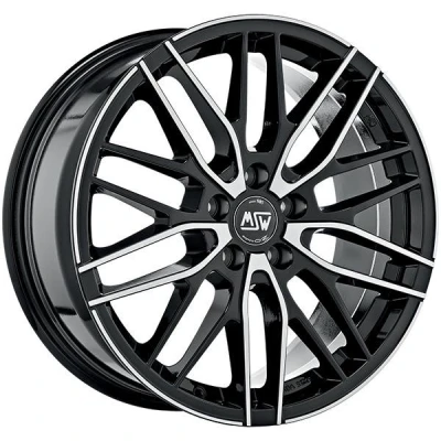 Kuva MSW 72 Gloss Black Machined Face 7x17 5/112 ET35 B73.1