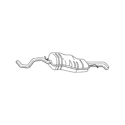 Kuva Takaäänenvaimentaja SEAT TOLEDO II, SKODA OCTAVIA I, Combi VW BORA, BORA Variant, GOLF Variant IV OE 1J5253609AF, 1J5253609H, J