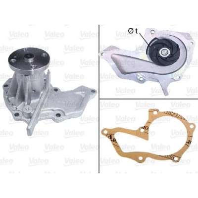 Kuva VALEO 506472 Vesipumppu Ilman hihnapyöriä Tiivisteillä Kannella FORD: Focus Mk1 Farmari, FIESTA 5, 4