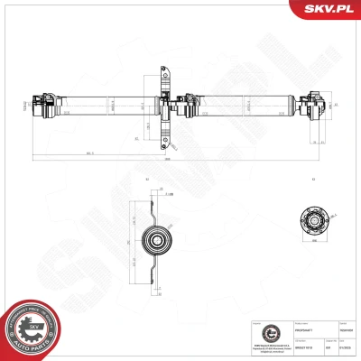 Kuva ESEN SKV 76SKV091 Vetoakseli Taka akseli AUDI: Q5 (8RB) 2.0 TFSI quattro, TDI quattro 2008 2017