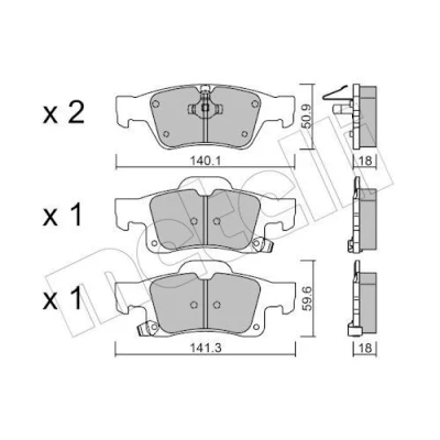 Kuva Jarrupalasarja, levyjarru METELLI 22 0928 0