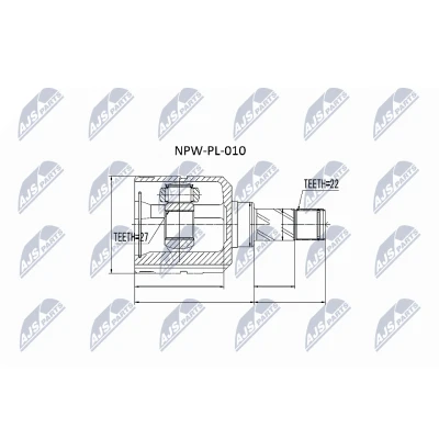 Kuva NTY NPW PL 010 Vetonivel Molemminpuolin