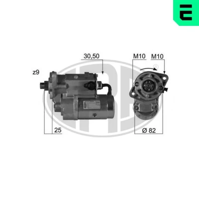 Kuva ERA 220351A Starttimoottori 12 2 9 HYUNDAI: Sonata V, Santa Fe I, Trajet, KIA: Sportage II, Magentis Cerato Sedan