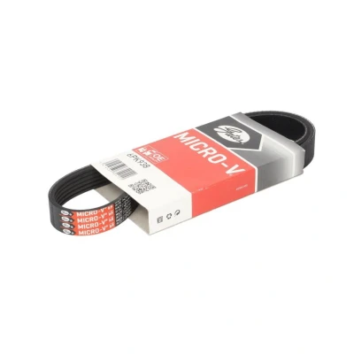 Kuva GATES Micro V 6PK938 Moniurahihna 938 6 Polyesteri, EPDM (eteenipropeeni dieeni kumi) TOYOTA: Camry II Sedan, Farmari