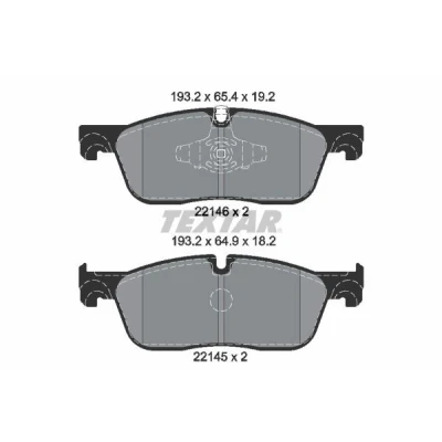 Kuva TEXTAR 2214601 Jarrupalat Kulumisenilmaisemelle LAND ROVER: Range Rover Evoque