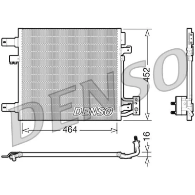 Kuva Kondensaattori, ilmastointilaite JEEP WRANGLER III OE 55056631AA, 55056635AA, 55056636AA