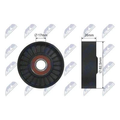 Kuva Kiristysrulla, kiilahihna AUDI A6 C5, C5 Avant, A8 D2, ALLROAD OE 077 903 133 C, E, 77 C