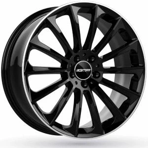 Kuva GMP Stellar Black Diamond Lip 10x22 5/112 ET30 B66.6 Alumiinivanteet