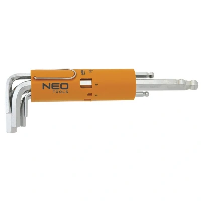Kuva NEO TOOLS 09 523 Kulmaruuviväänninsarja 2,2.5,3,4,5, 6,8,10 mm Kromi vanadium teräs 8