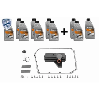 Kuva VAICO V10 3220 XXL Tarvikesarja, Öljynvaihto Automaattivaihteisto Tiivisteillä Tiivisterenkaalla, öljymäärä öljyhuuhtelulle EXPERT KITS +