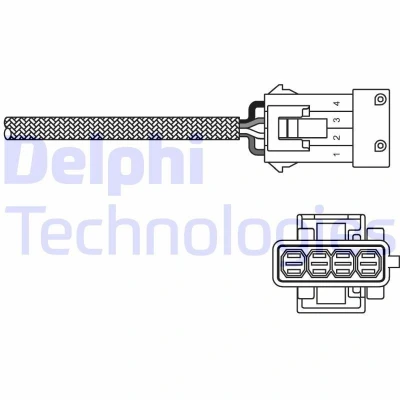 Kuva DELPHI ES10797 12B1 Lambda Anturi Planarsondi, Lämmitetty PEUGEOT: 206 Hatchback, 308 I SW, CITROËN: C8, C5 Hatchback