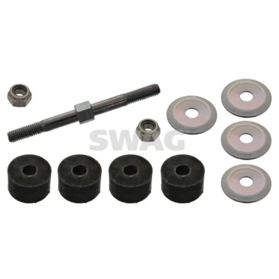 Kuva SWAG 85 94 2068 Koiranluu Etuakseli, vasen, oikea M8 x 1,25 mutterilla, laakerilla, aluslaatat Teräs Hopea HONDA: CIVIC 4 Hatchback